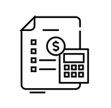 calculating report line icon concept sign vector 29629335